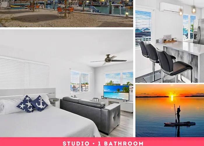 Waterfront Studio 2, Couples Oasis, Kayaks, Pool